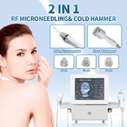 Skin Rejuvenation 2 In 1 Microneedling Machine Microneedle RF Cold Hammer